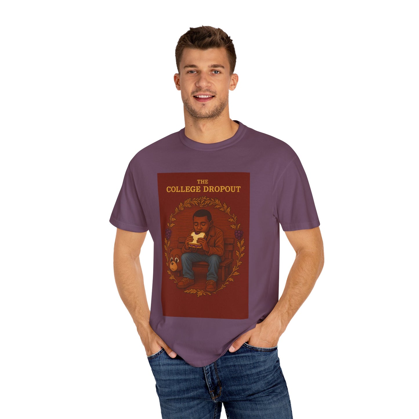 College Dropout PB&J Artistic T-Shirt, College Dropout Inspired, Planet PB&J Design, Casual Wear, Gift for Music Lovers, Unique Graphic Tee
