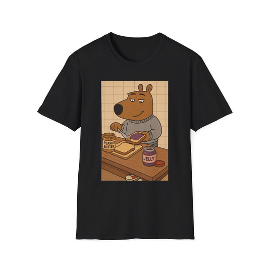 Chill Guy Planet PB&J T-Shirt, Fun Graphic Tee, Cute Unisex Shirt, Foodie Fashion, Kids and Adult Fun Wear