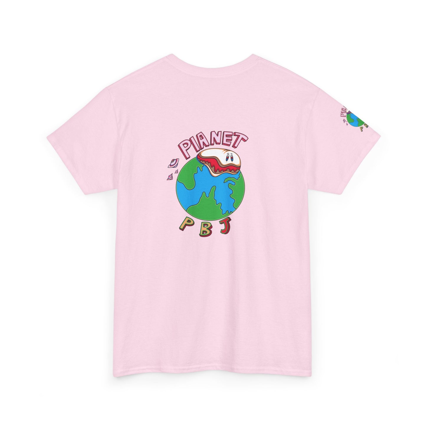 Uzi Funny Planet PB&J Unisex Heavy Cotton Tee, Graphic T-Shirt, Casual Wear, Foodie Fashion, Gift for Food Lovers