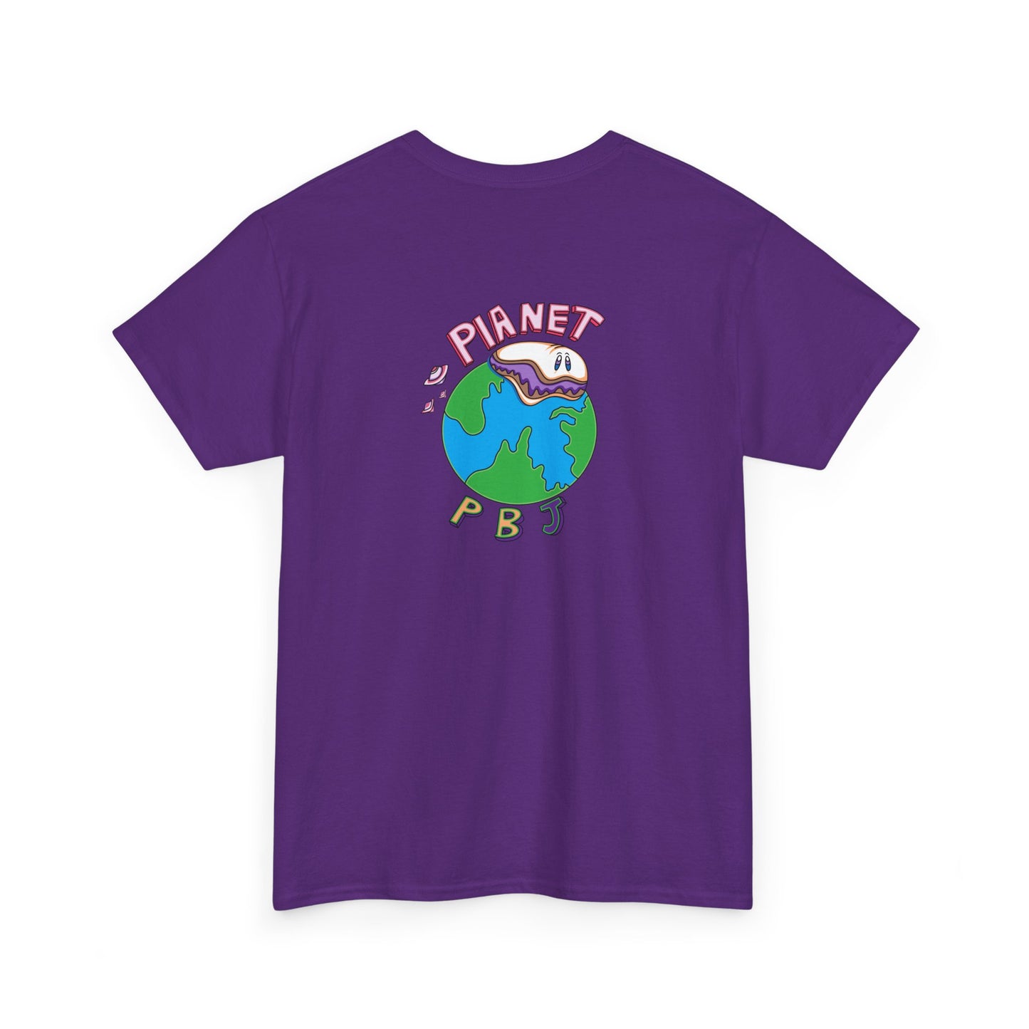 Lunch Hour Planet PBJ Unisex Heavy Cotton Tee, Funny Tee, Foodie Shirt, Graphic Tee, Casual Wear, Gift for Food Lovers