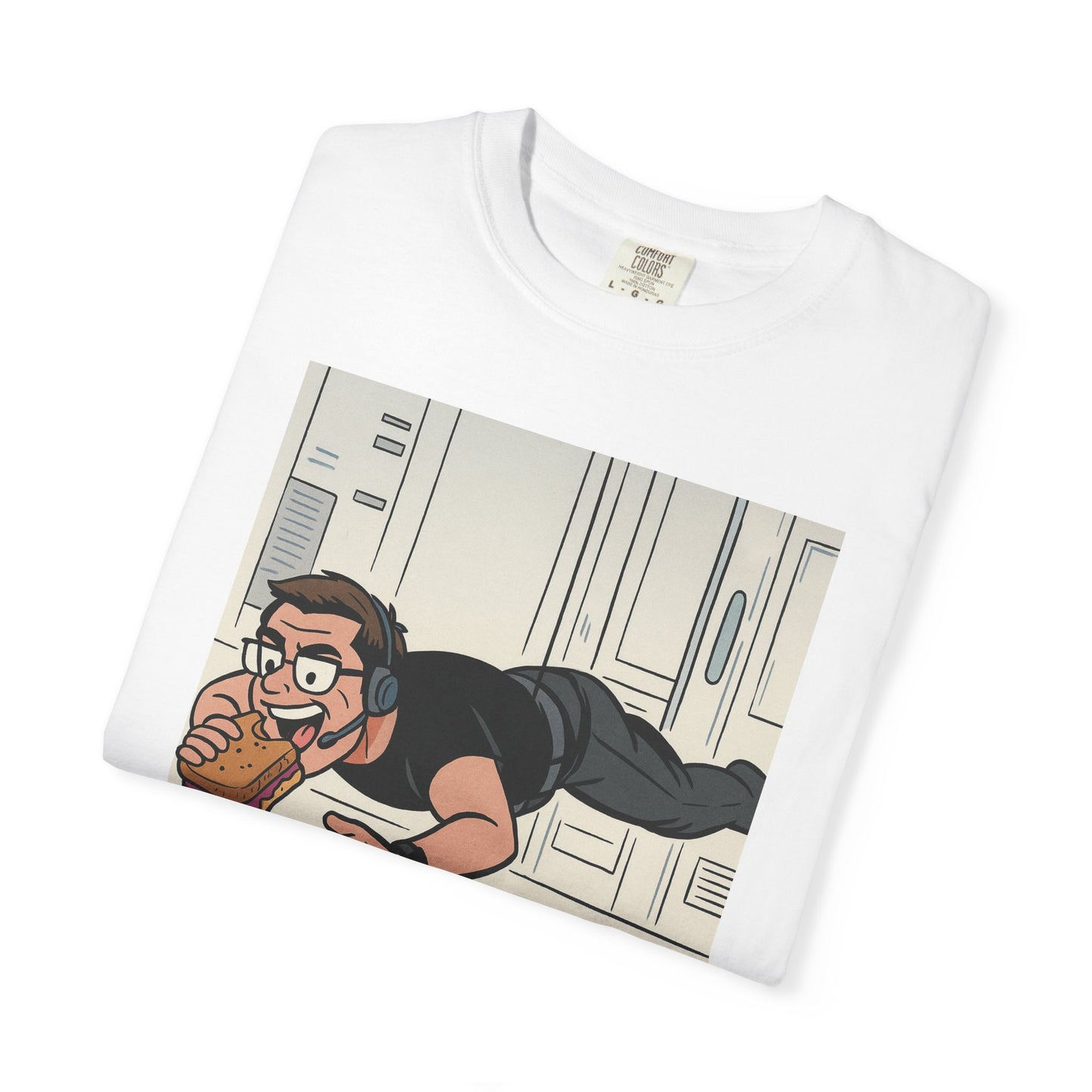Mission Impossible Fun Graphic T-Shirt, Casual Unisex Tees, Quirky Gift for Food Lovers, Unique Apparel for Parties, Streetwear Inspired
