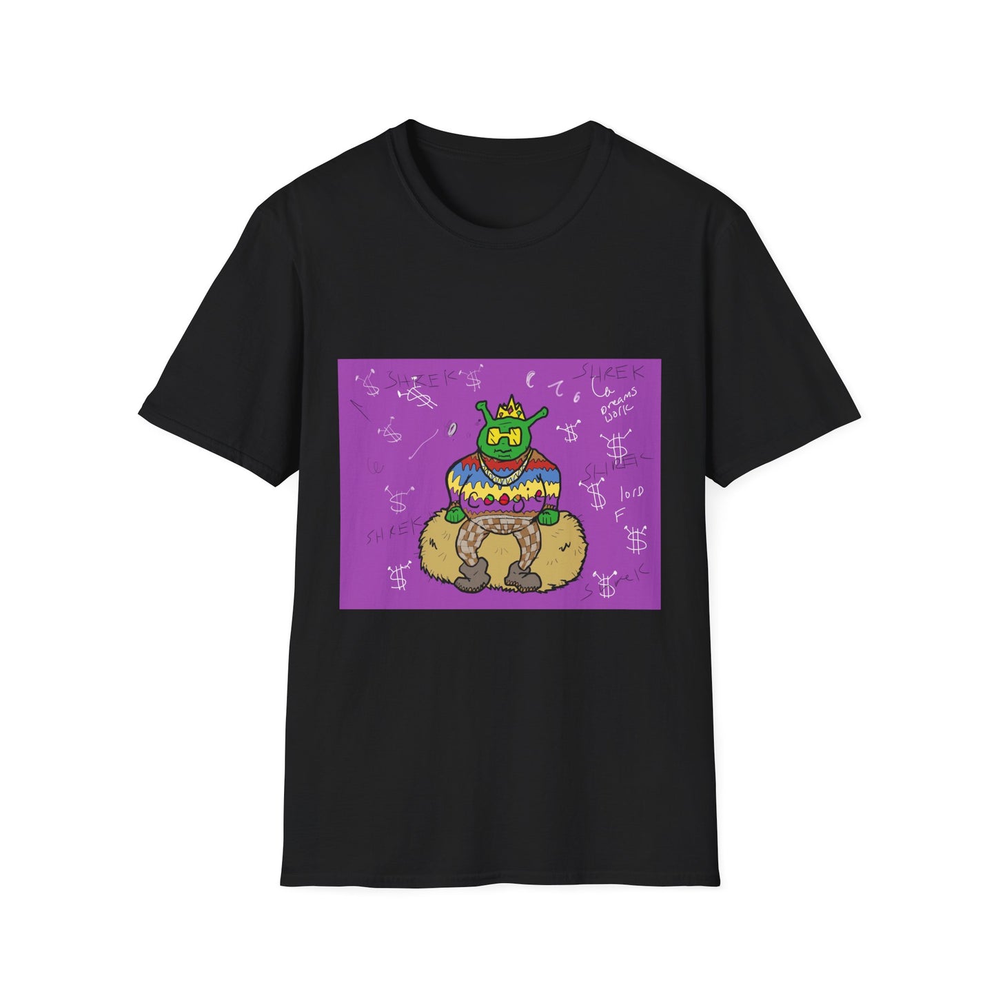 Fun Shrek BIGGIE Unisex Softstyle T-Shirt - Retro Planet PB&J Design