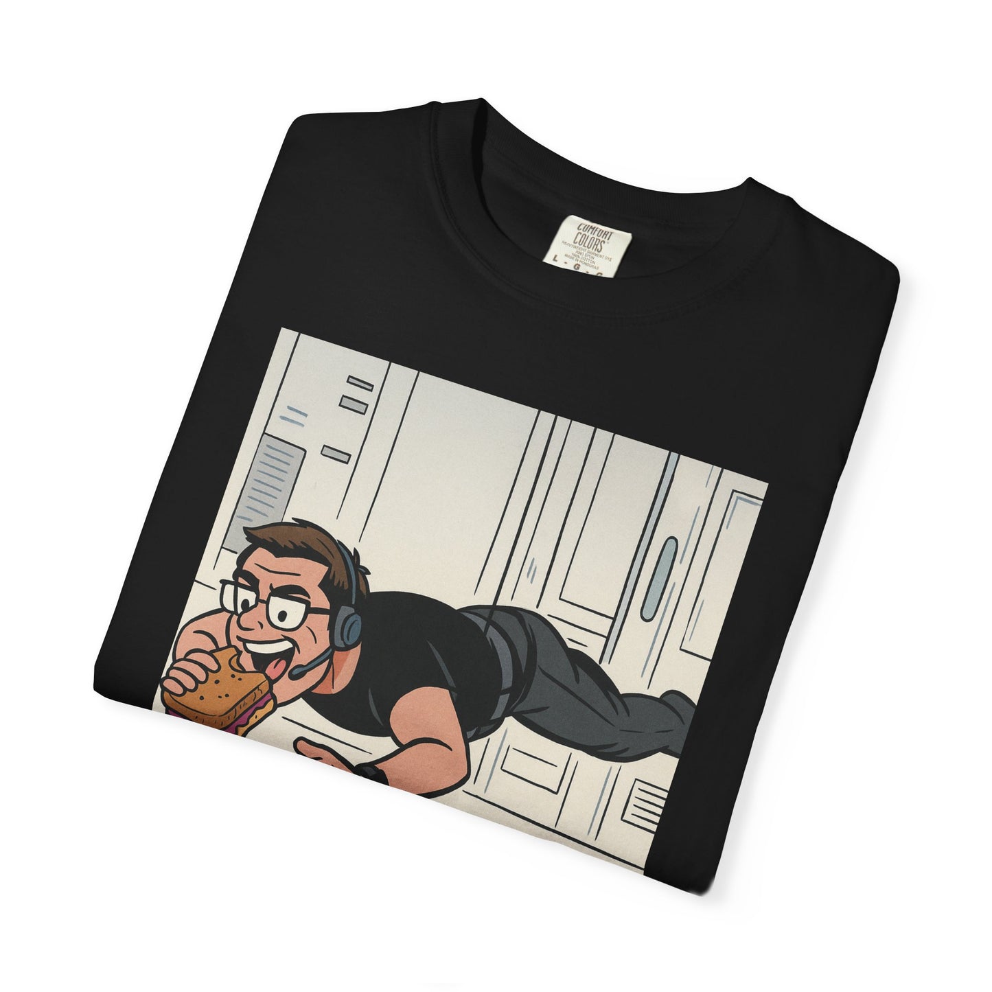 Mission Impossible Fun Graphic T-Shirt, Casual Unisex Tees, Quirky Gift for Food Lovers, Unique Apparel for Parties, Streetwear Inspired