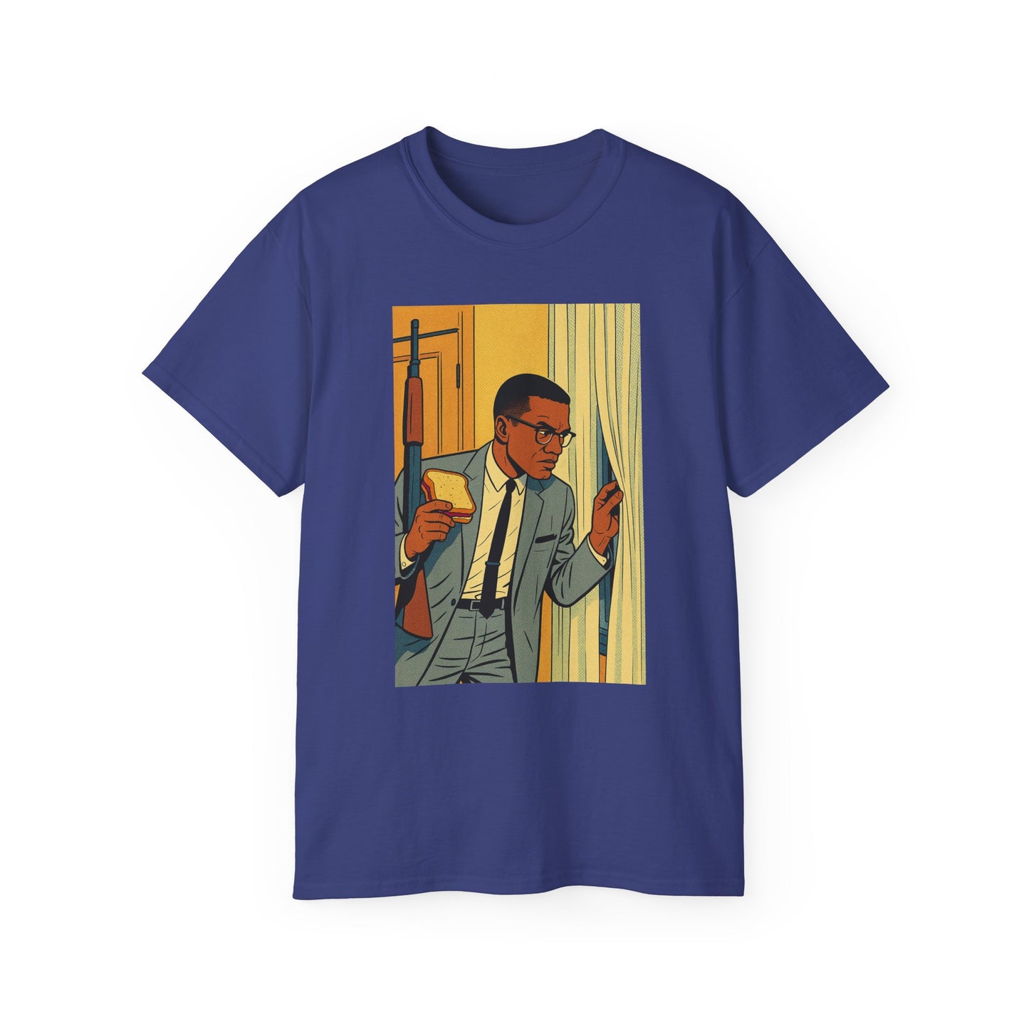 Stylish Malcom X  Unisex Tee for Art Lovers, Comfortable Graphic T-shirt, Unique Trendy Top, Great Gift for Birthdays, Cool Casual Wear