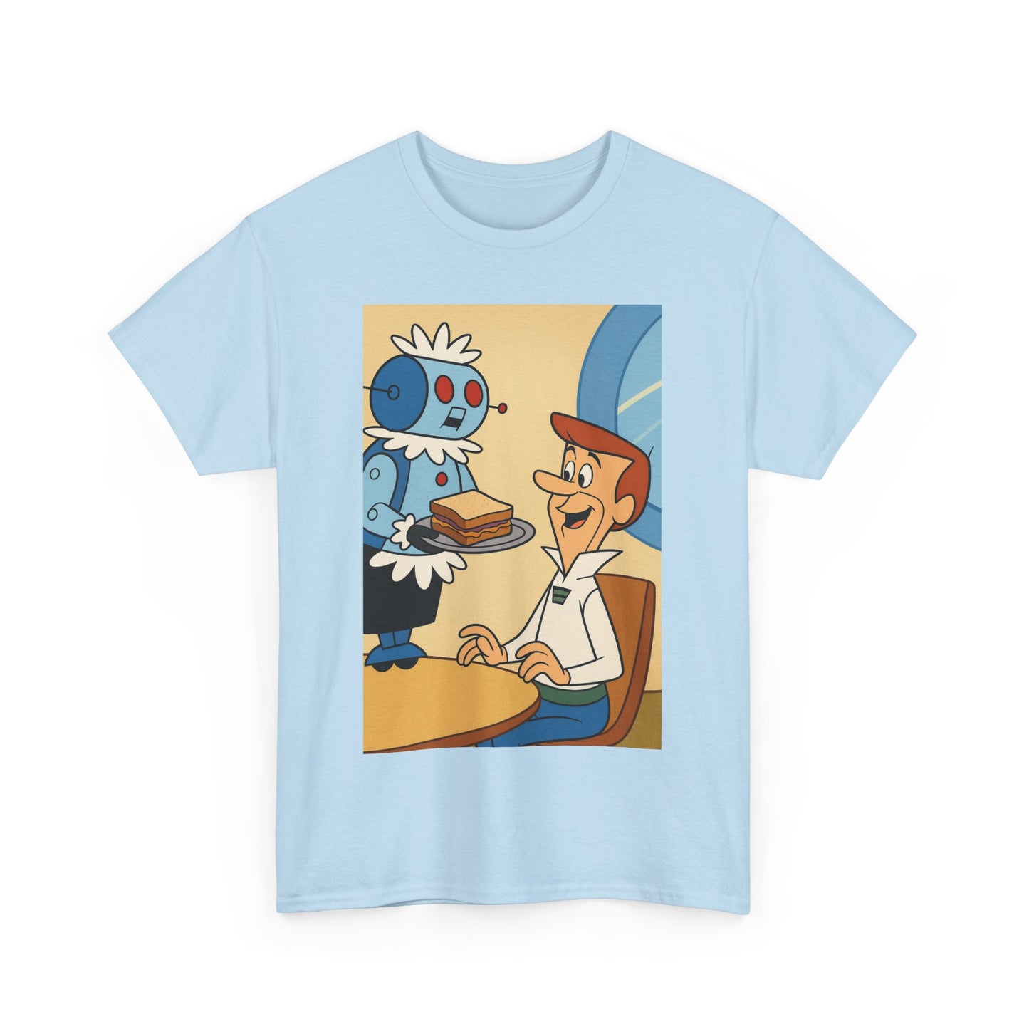 Retro Cartoon Graphic Tee, Unisex Heavy Cotton T-Shirt, Fun and Casual Wear, Great for Gifts, Earth Day, Pop Culture Fashion