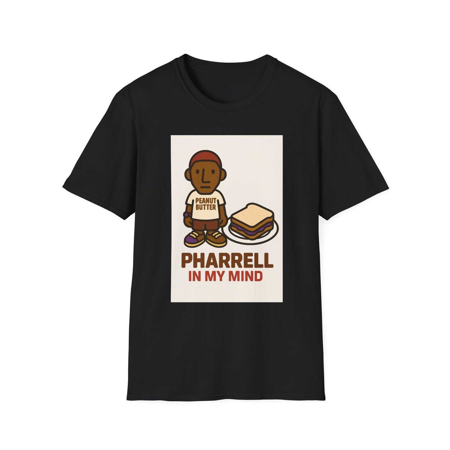Pharrell Playful Unisex Softstyle T-Shirt with Creative Design, Fun Graphic Tee for Music Lovers, Casual Wear, Ideal Gift for Friends, Cool [...]