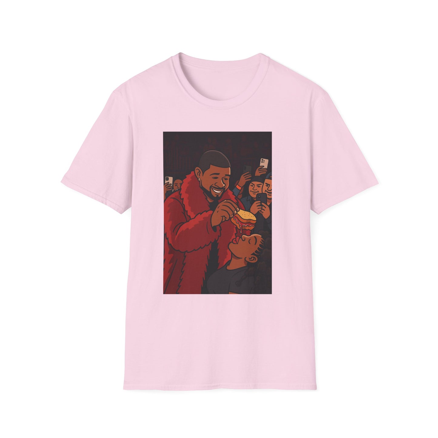 Usher Singing Fun Unisex Graphic T-Shirt, Casual Wear, Gift for Friends, Unique Art Design, Earth Day Shirt, Celebration Apparel