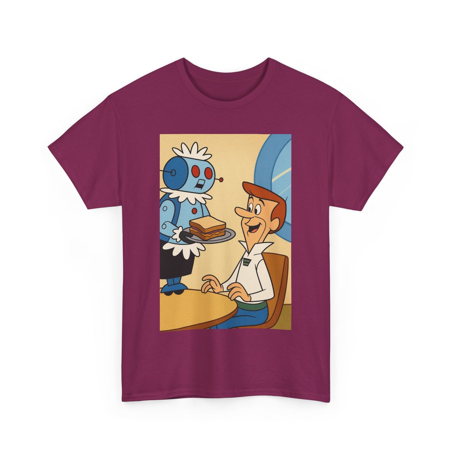 Retro Cartoon Graphic Tee, Unisex Heavy Cotton T-Shirt, Fun and Casual Wear, Great for Gifts, Earth Day, Pop Culture Fashion