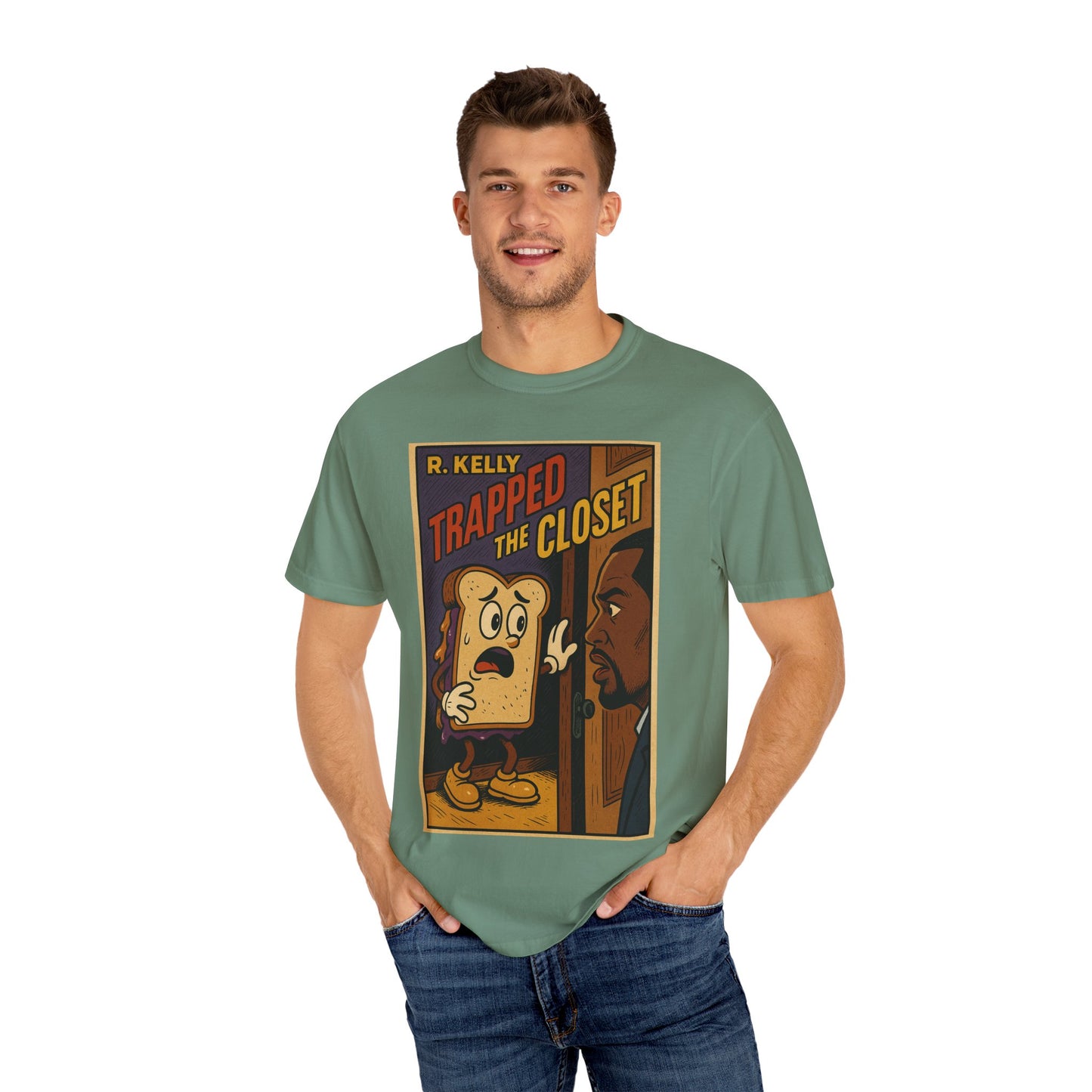 Trapped in The Closet  T-Shirt, Fun Unisex Tee for Music Lovers, Quirky Gift for Birthdays, Casual Wear, Retro Vibe