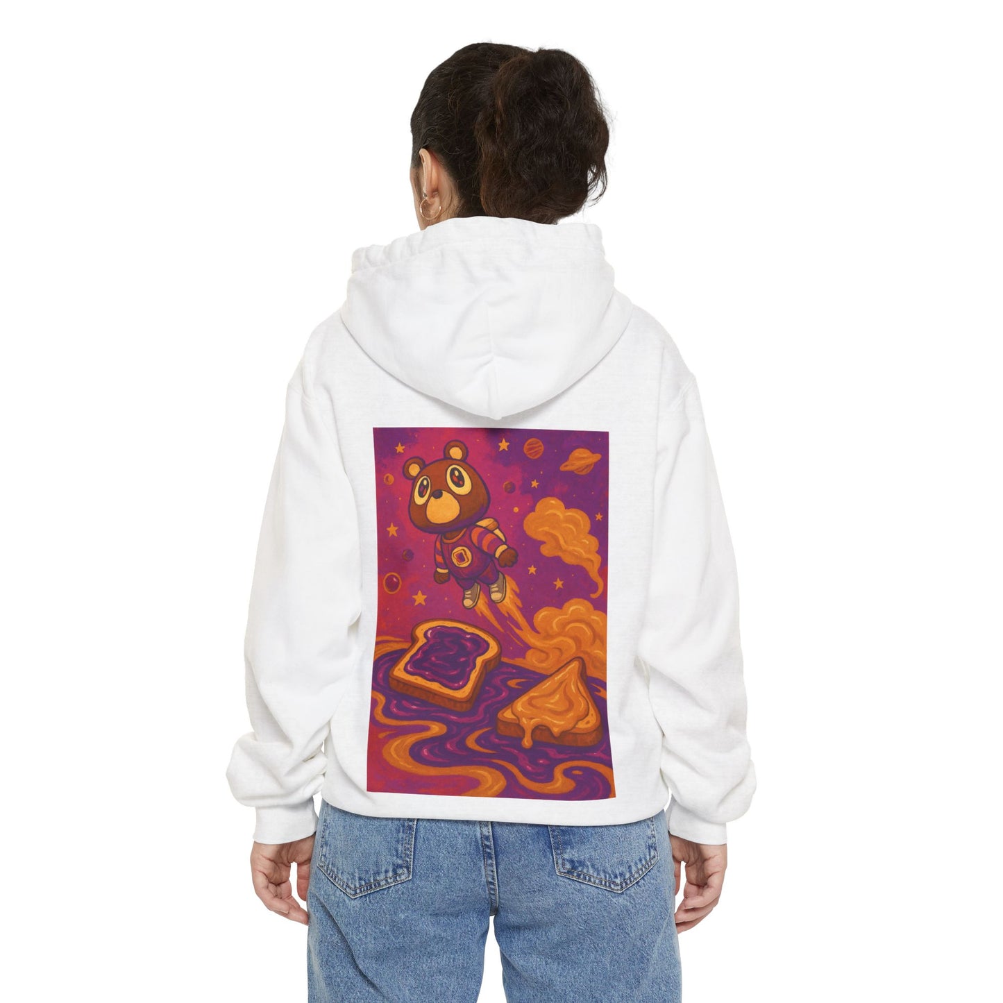 Playful   PBNJ Earth-Friendly Hoodie, Cozy Sweatshirt, Gift for Eco Lovers, Casual Layering, Perfect for Lounging