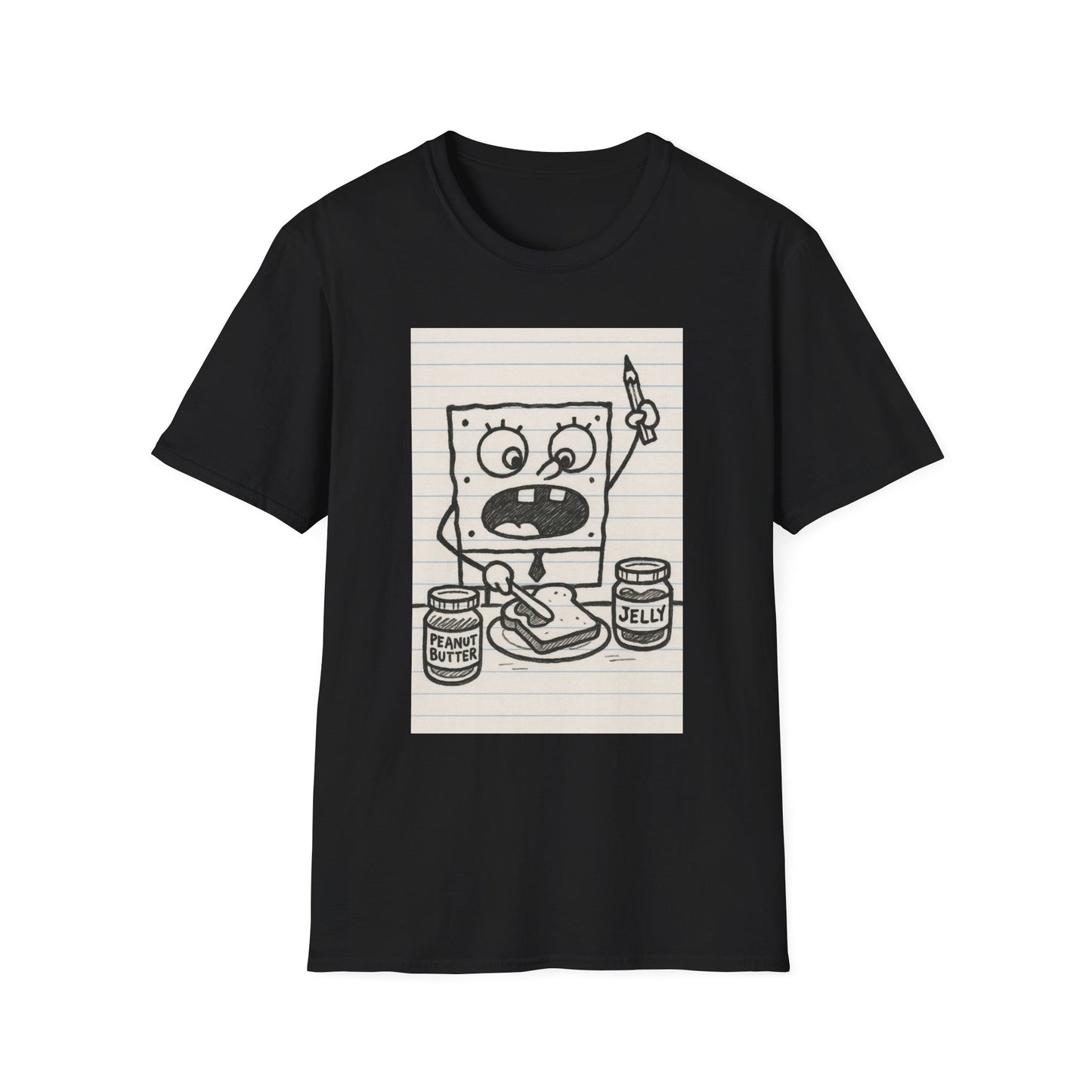 Doodle Bob Planet PB&J T-Shirt, , Cartoon Apparel, Summer Casual Wear, Youthful & Playful Fashion