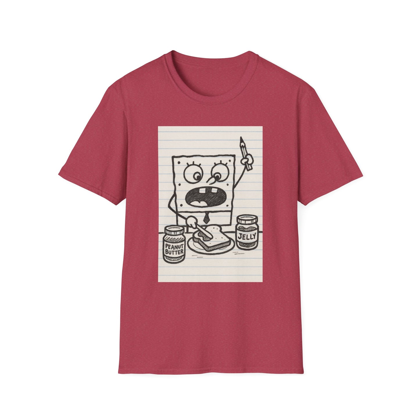 Doodle Bob Planet PB&J T-Shirt, , Cartoon Apparel, Summer Casual Wear, Youthful & Playful Fashion