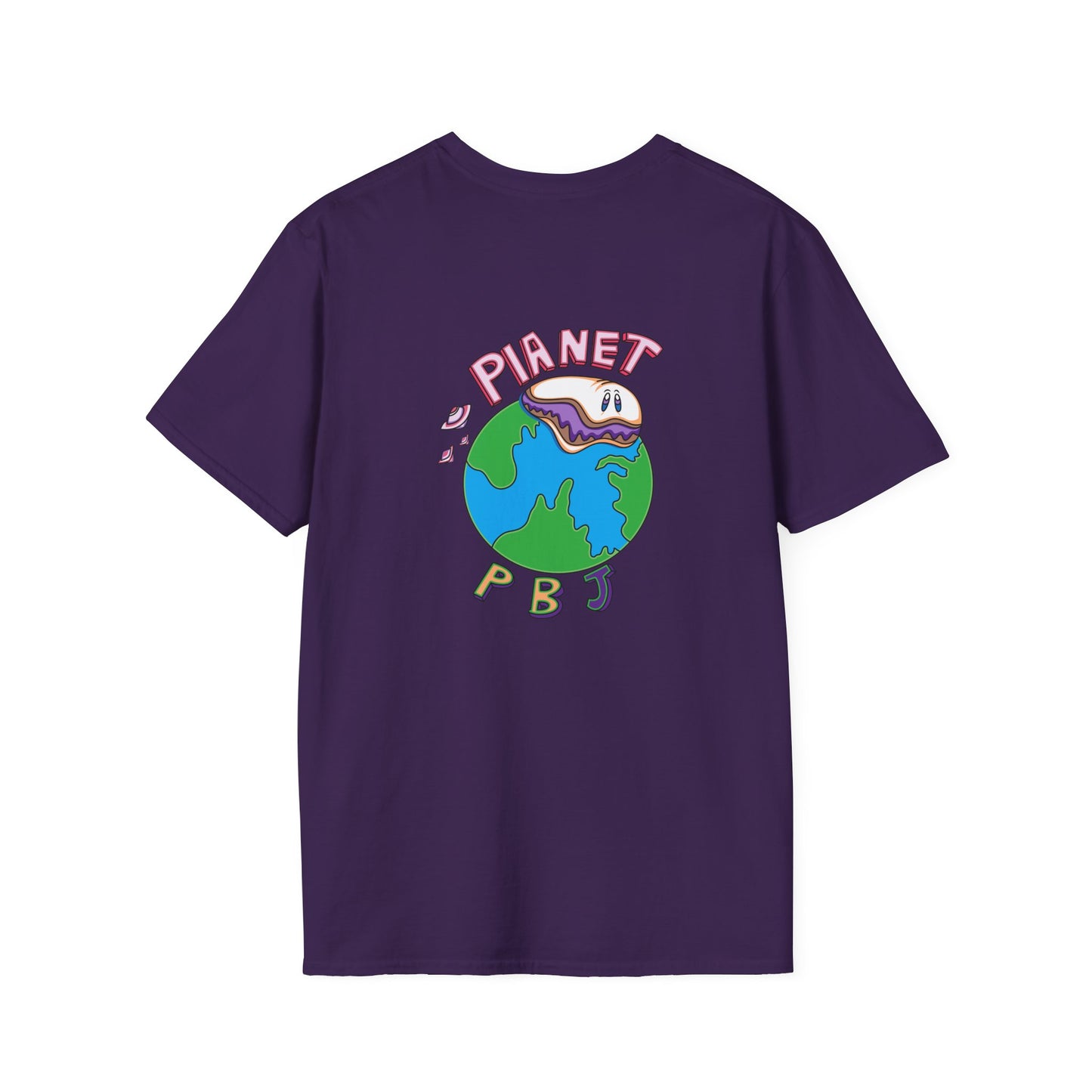 Retro Cartoon Tee - Fun for Kids & Adults, Perfect for Gifts, Planet PB&J Design, Vintage Style, Unisex T-Shirt, Casual Wear