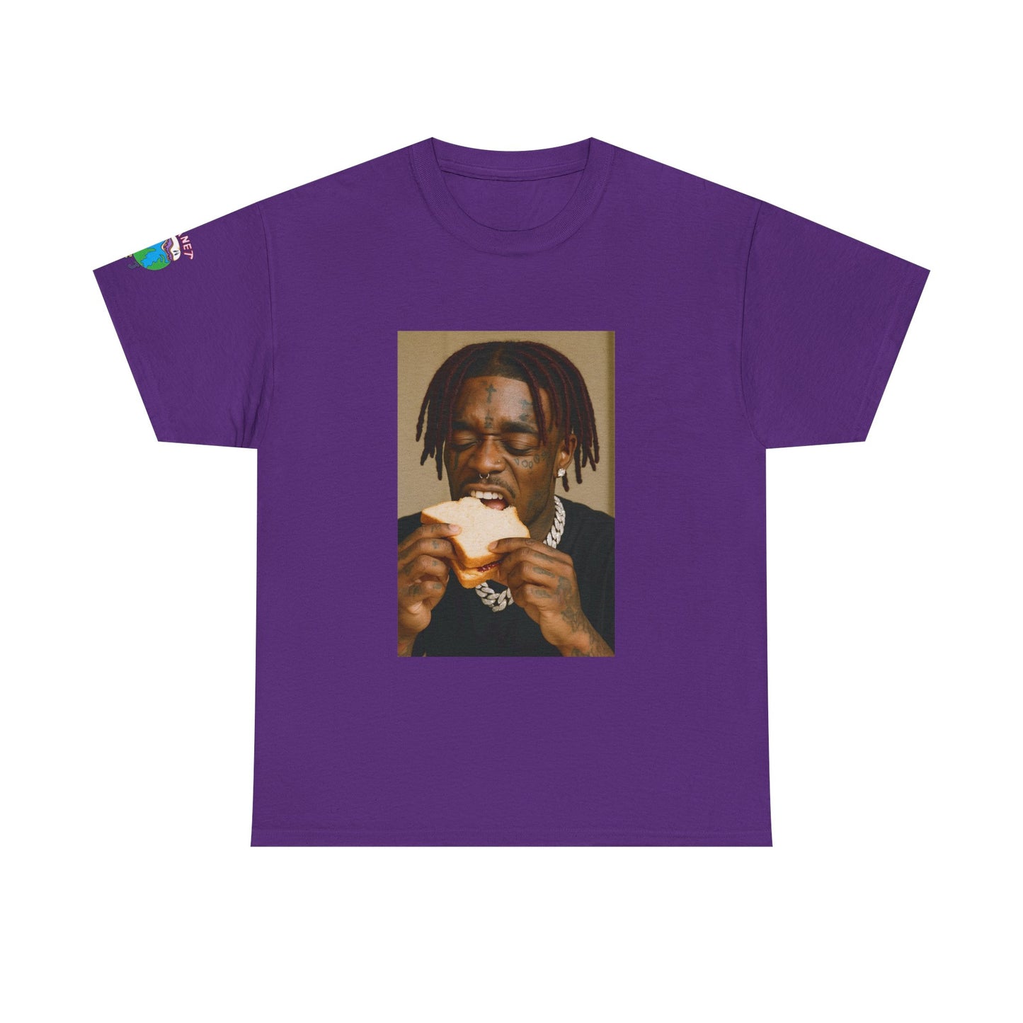 Uzi Funny Planet PB&J Unisex Heavy Cotton Tee, Graphic T-Shirt, Casual Wear, Foodie Fashion, Gift for Food Lovers