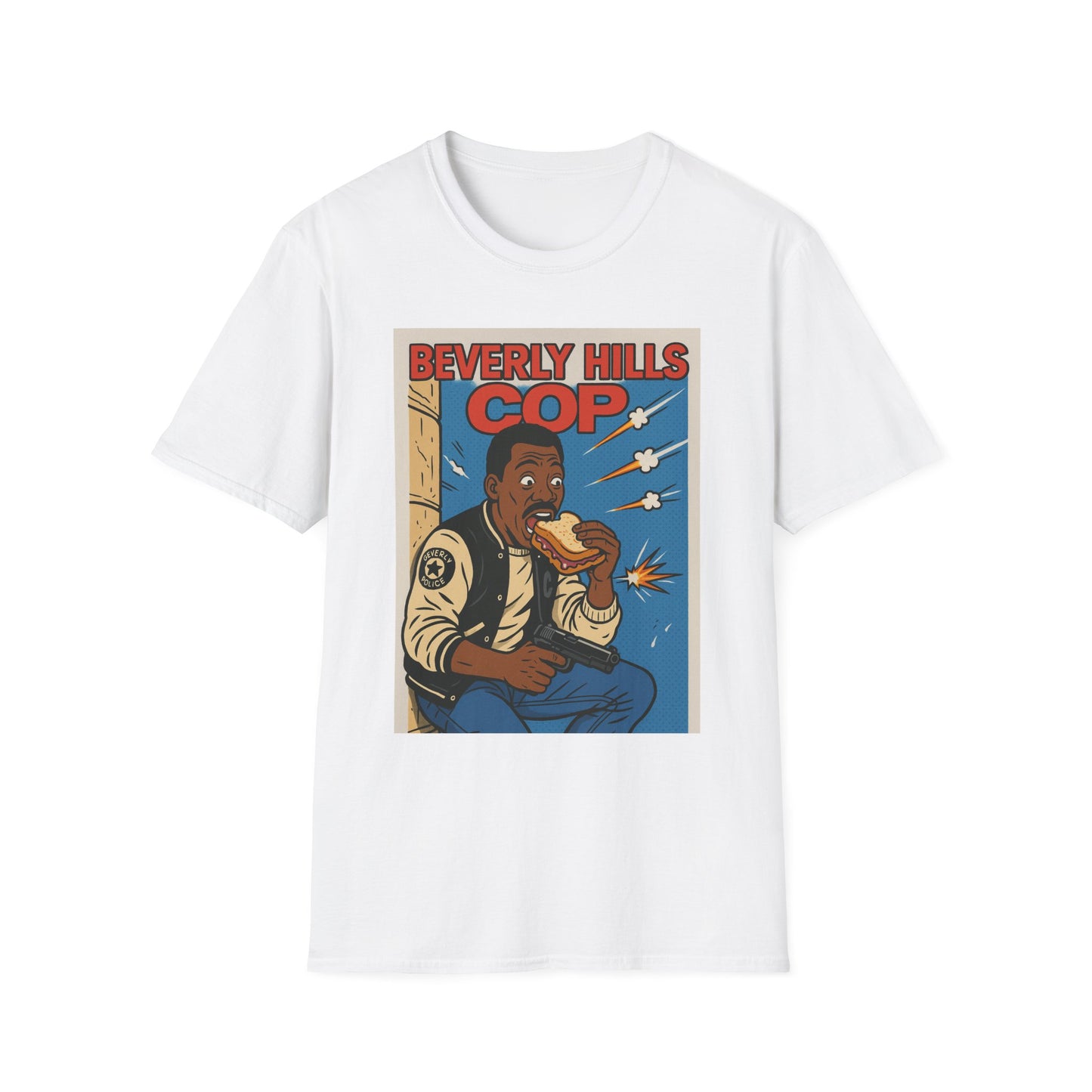 Retro Graphic T-Shirt - Beverly Hills Cop Design, Cool Gift, Vintage Style Tee, Movie Merchandise, Fun Casual Wear