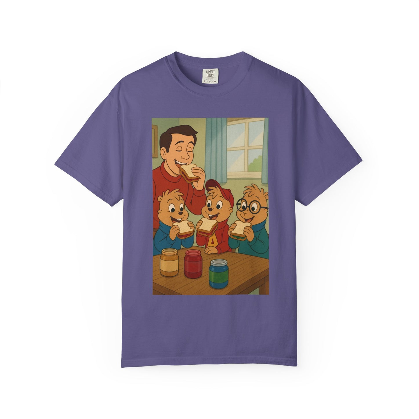 Playful Chipmunks Graphic Tee for Families, Cute Cartoon T-shirt, Kids Gift, Fun Retro Design, Unisex Casual Wear, Everyday Essentials