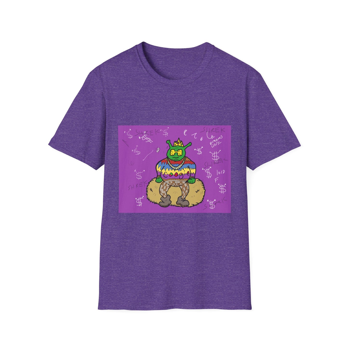 Fun Shrek BIGGIE Unisex Softstyle T-Shirt - Retro Planet PB&J Design