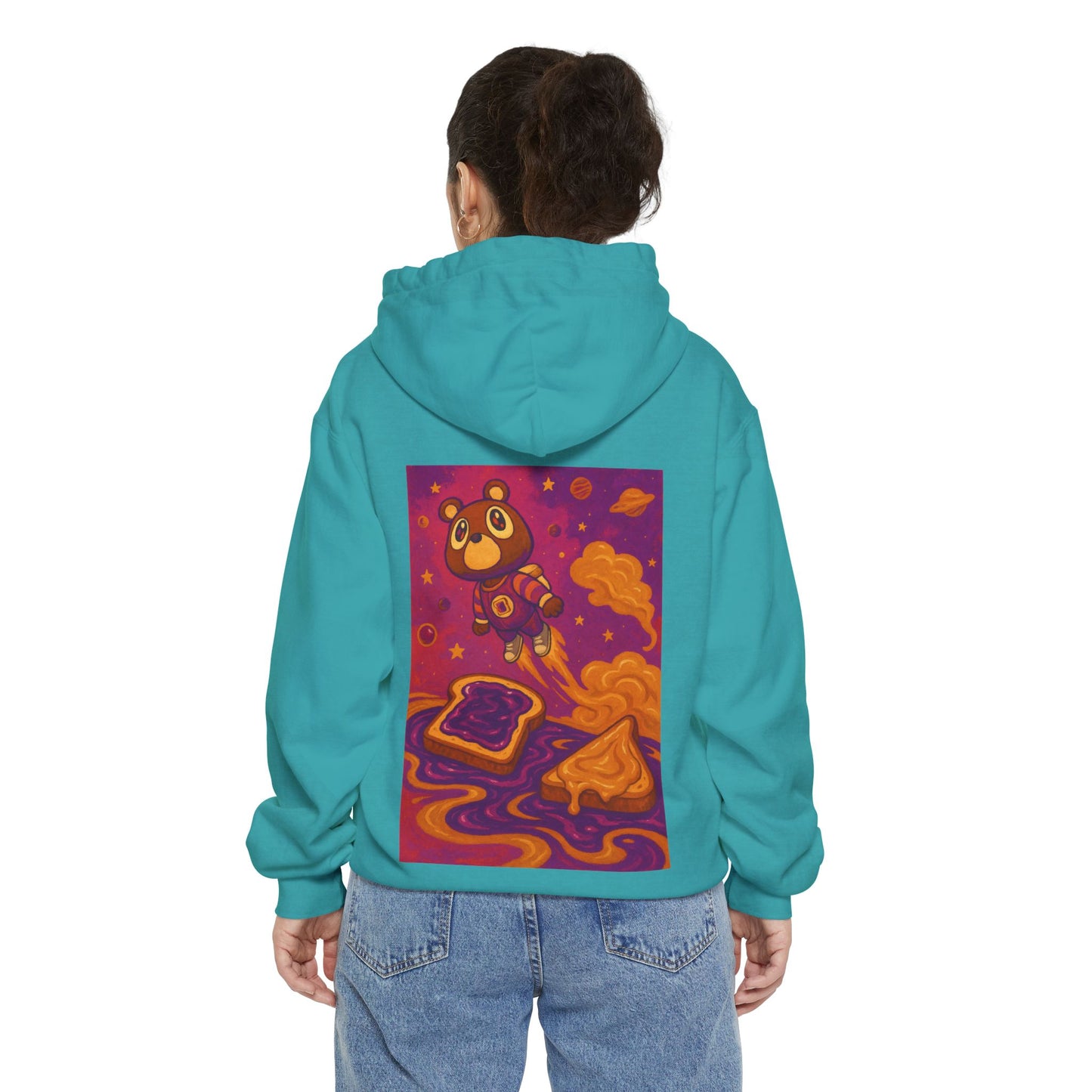 Playful   PBNJ Earth-Friendly Hoodie, Cozy Sweatshirt, Gift for Eco Lovers, Casual Layering, Perfect for Lounging
