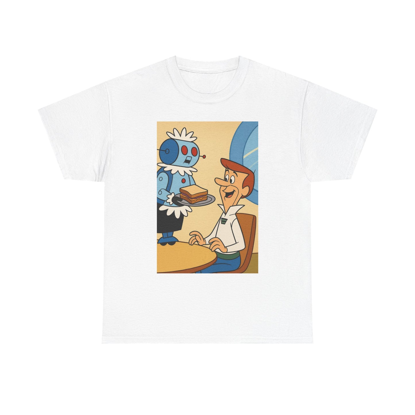 Retro Cartoon Graphic Tee, Unisex Heavy Cotton T-Shirt, Fun and Casual Wear, Great for Gifts, Earth Day, Pop Culture Fashion