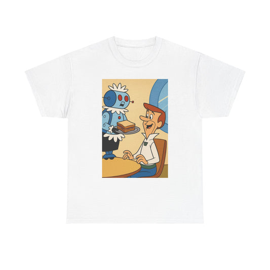 Retro Cartoon Graphic Tee, Unisex Heavy Cotton T-Shirt, Fun and Casual Wear, Great for Gifts, Earth Day, Pop Culture Fashion