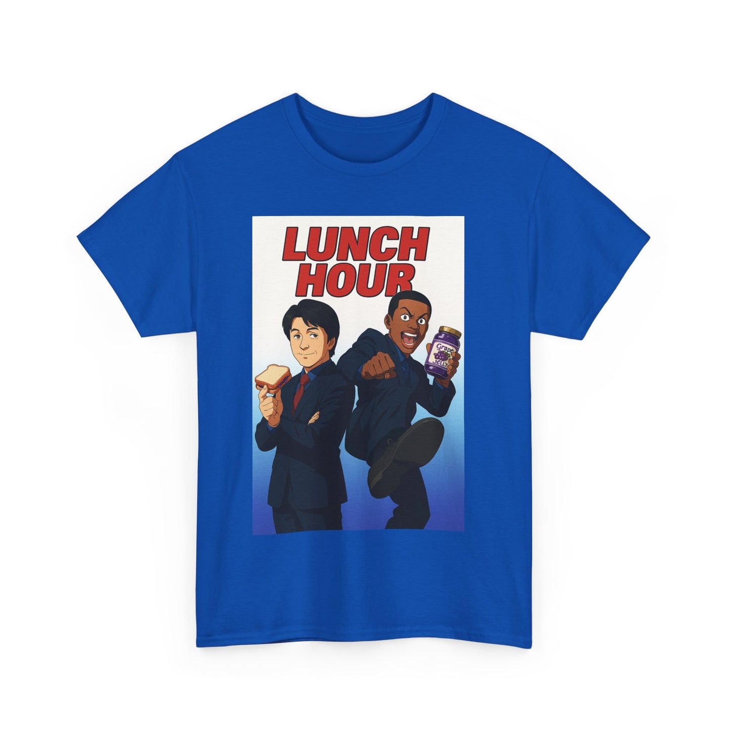 Lunch Hour Planet PBJ Unisex Heavy Cotton Tee, Funny Tee, Foodie Shirt, Graphic Tee, Casual Wear, Gift for Food Lovers