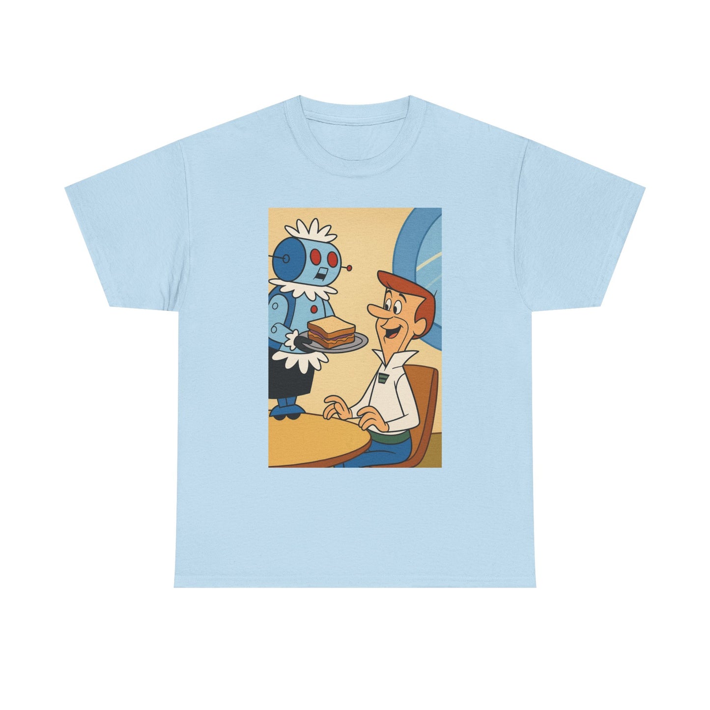 Retro Cartoon Graphic Tee, Unisex Heavy Cotton T-Shirt, Fun and Casual Wear, Great for Gifts, Earth Day, Pop Culture Fashion