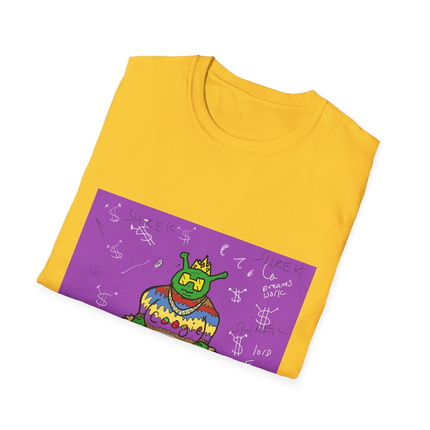 Fun Shrek BIGGIE Unisex Softstyle T-Shirt - Retro Planet PB&J Design