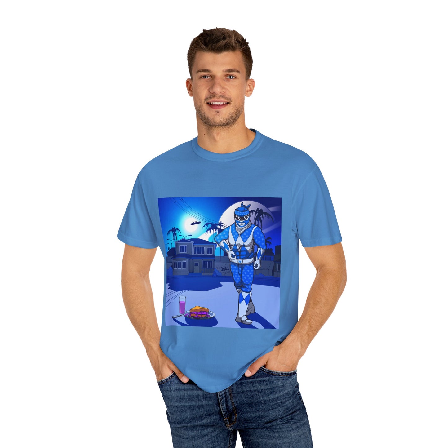 Blue  Ranger Long Beach Vibes Unisex T-Shirt - Perfect for Summer Adventures
