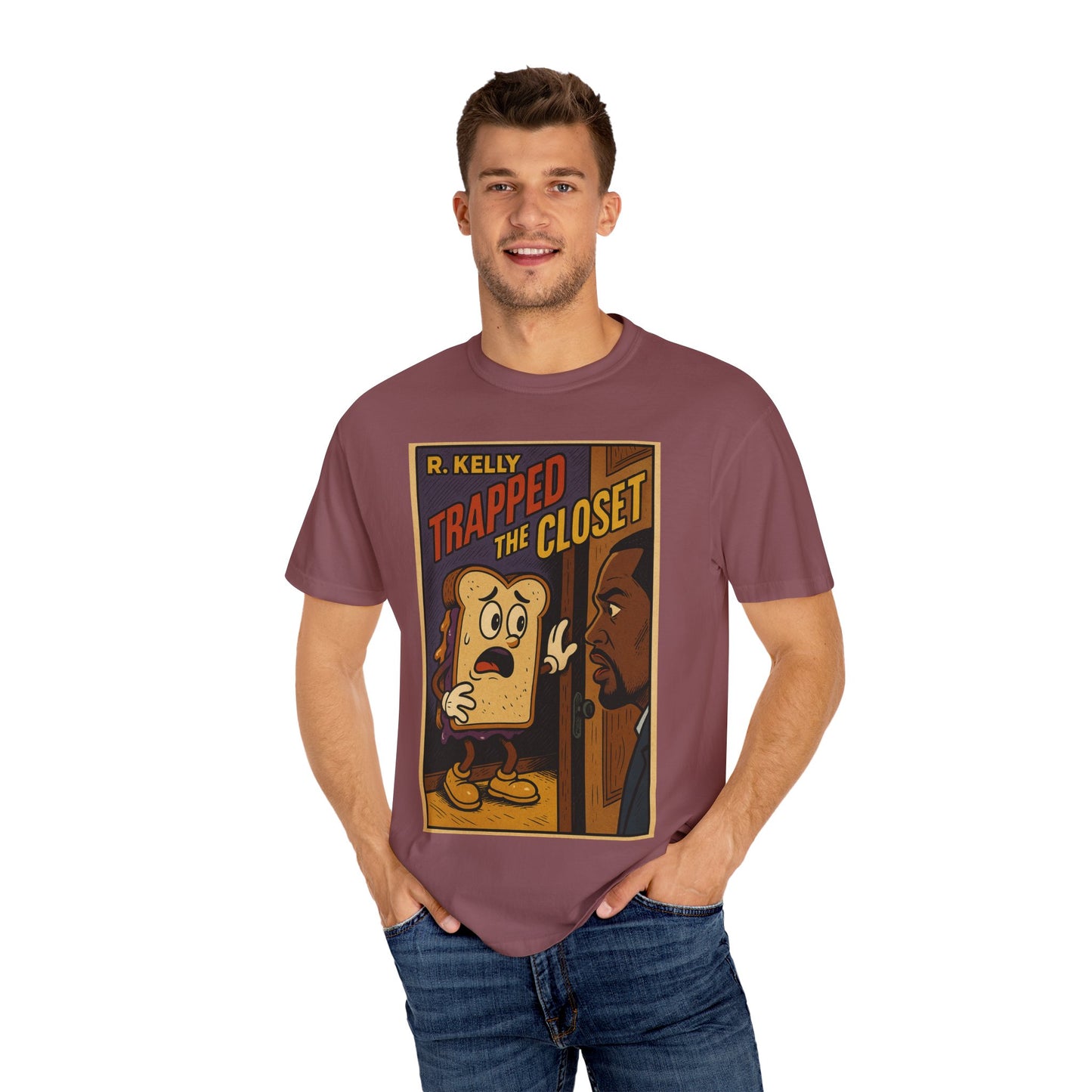 Trapped in The Closet  T-Shirt, Fun Unisex Tee for Music Lovers, Quirky Gift for Birthdays, Casual Wear, Retro Vibe