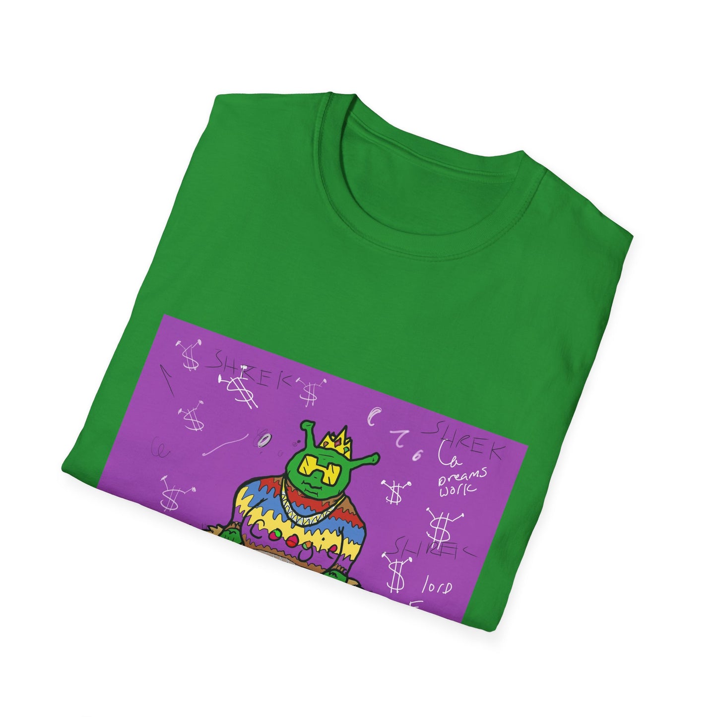 Fun Shrek BIGGIE Unisex Softstyle T-Shirt - Retro Planet PB&J Design