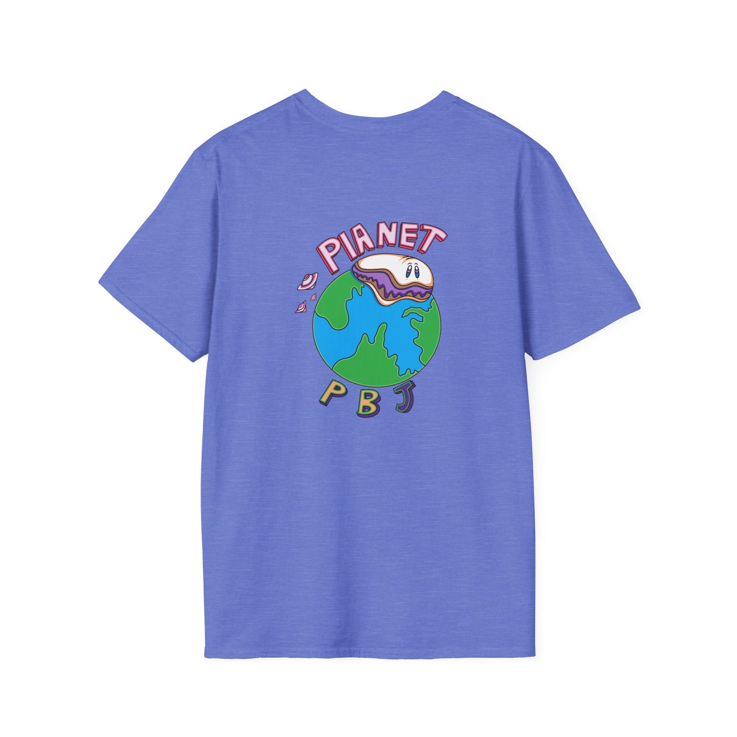 Retro Cartoon Tee - Fun for Kids & Adults, Perfect for Gifts, Planet PB&J Design, Vintage Style, Unisex T-Shirt, Casual Wear