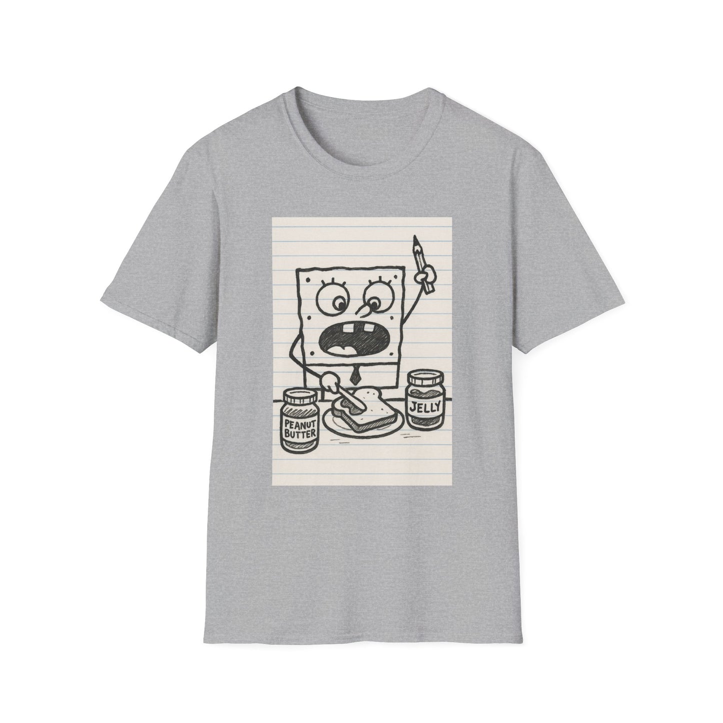 Doodle Bob Planet PB&J T-Shirt, , Cartoon Apparel, Summer Casual Wear, Youthful & Playful Fashion