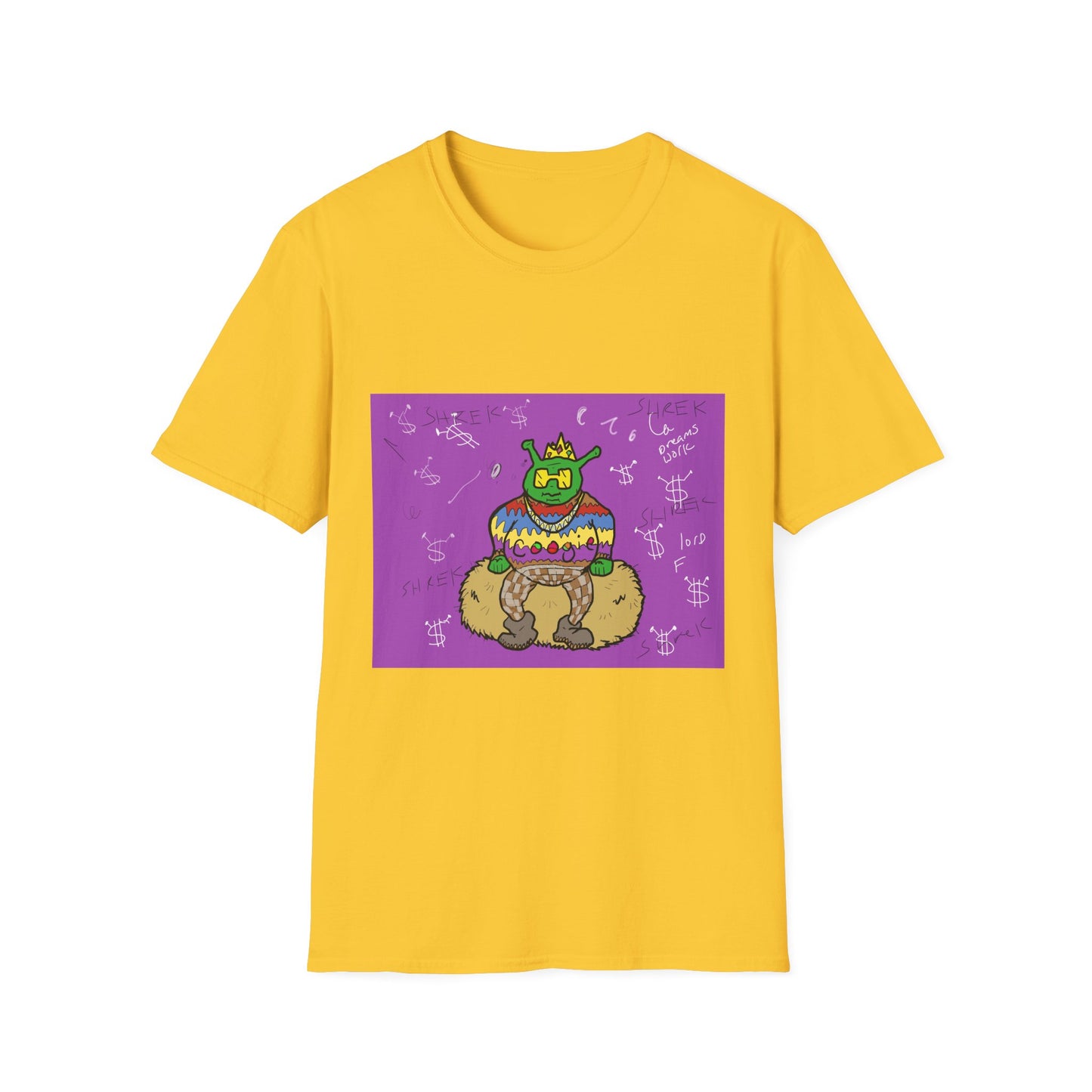 Fun Shrek BIGGIE Unisex Softstyle T-Shirt - Retro Planet PB&J Design