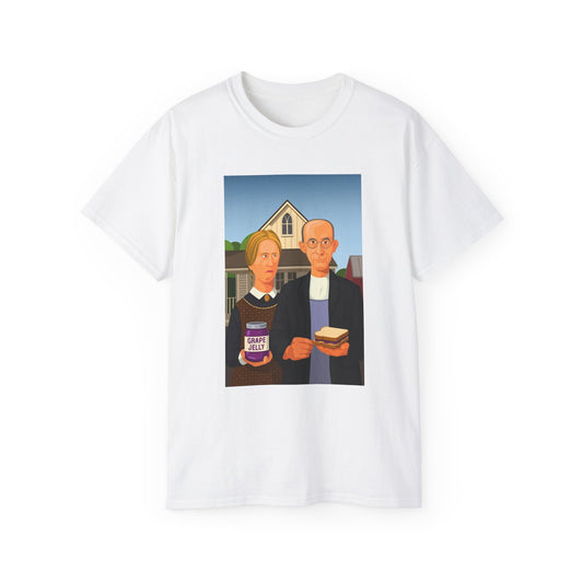 PB&J Lovers Unisex Tee, Fun T-Shirt for Foodies, Humor Gift, Casual Outing Shirt, Perfect for Birthdays, Picnics, Foodie Events