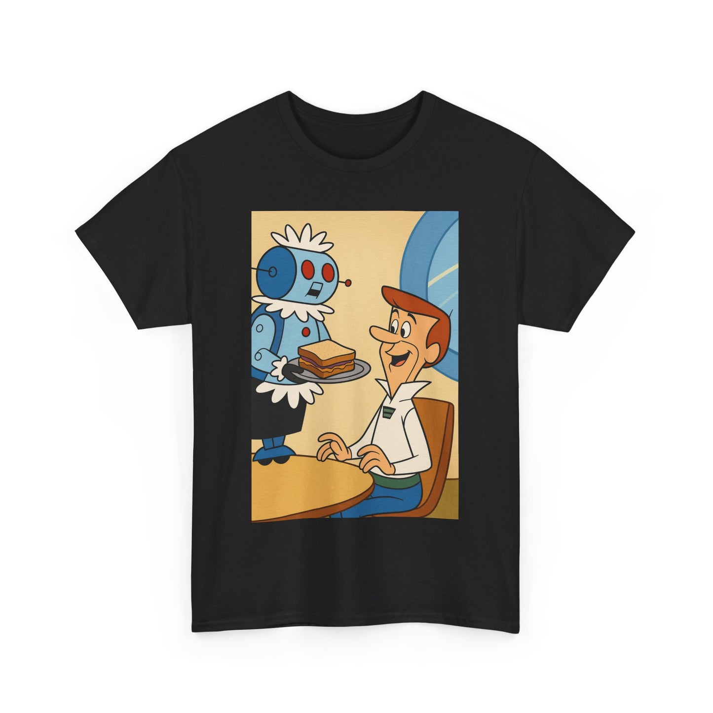Retro Cartoon Graphic Tee, Unisex Heavy Cotton T-Shirt, Fun and Casual Wear, Great for Gifts, Earth Day, Pop Culture Fashion
