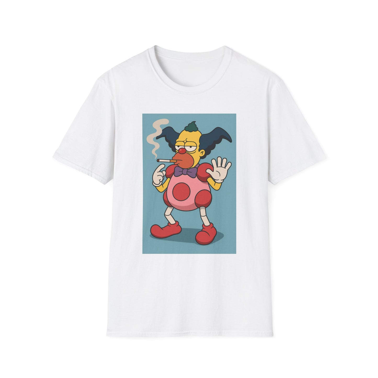 Crusty the Clown Mr Mime Funny Graphic T-Shirt for Food Lovers, Unisex Tee, Quirky Gift for Birthdays, Summer Vibes, Comic Style Design