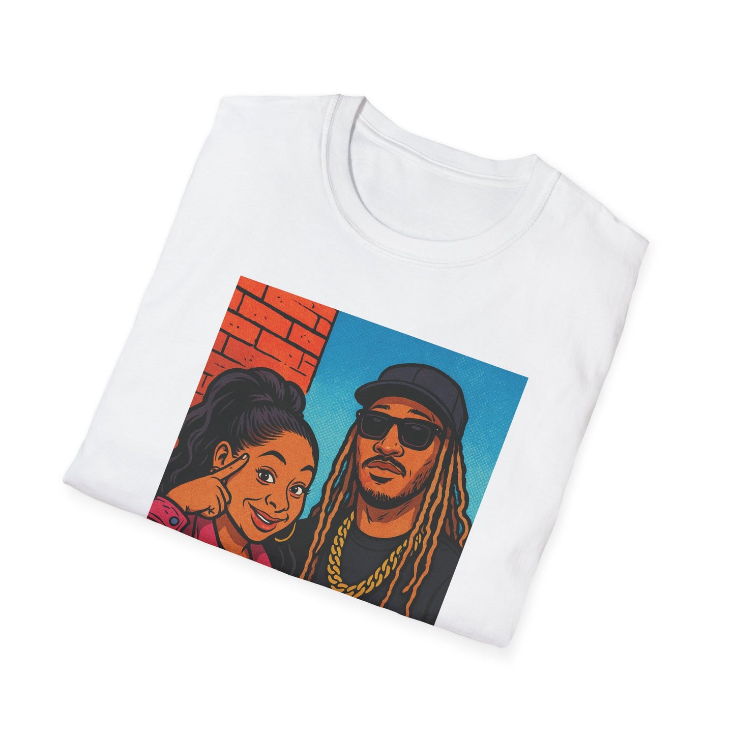 Future and Raven Vibrant Graphic Tees for Creative Souls - Unisex Softstyle T-Shirt, Trendy Apparel, Unique Gift, Casual Wear, Streetwear, Eco-Friendly [...]