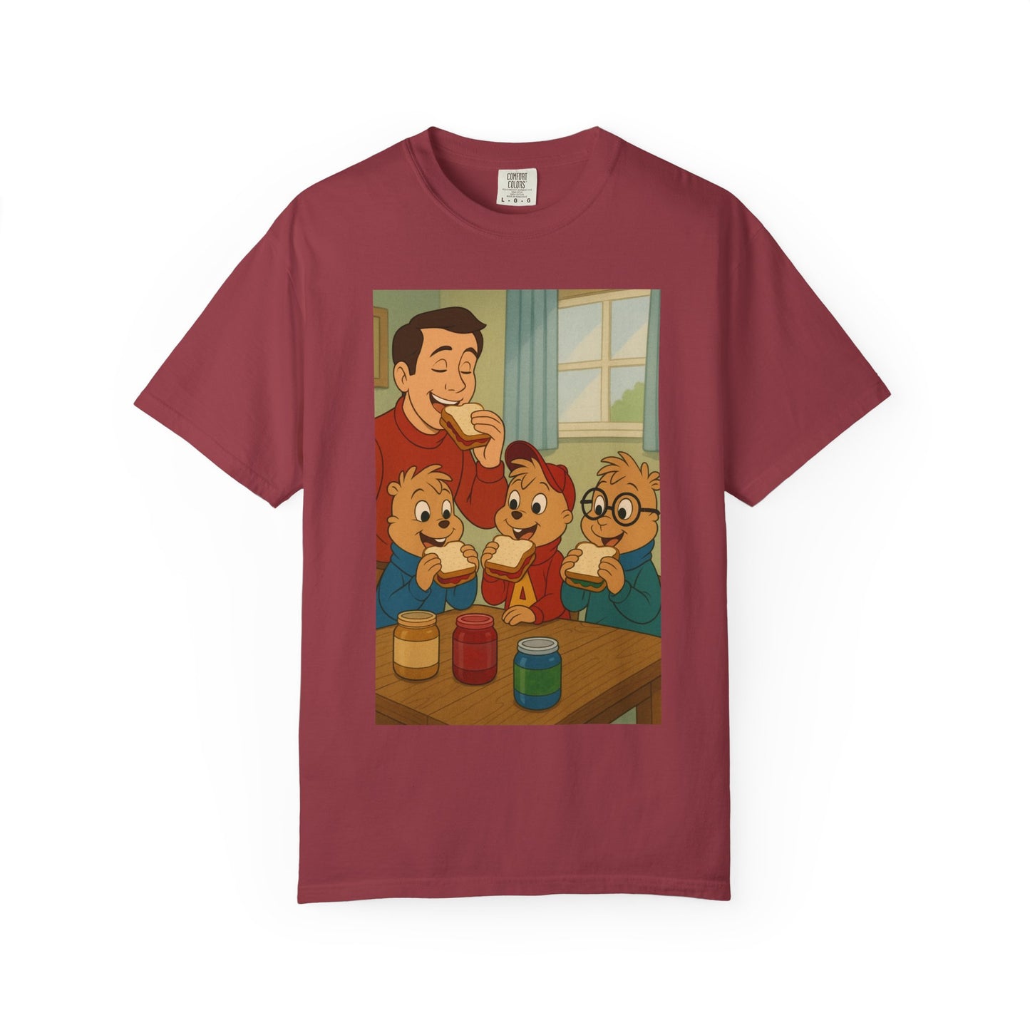 Playful Chipmunks Graphic Tee for Families, Cute Cartoon T-shirt, Kids Gift, Fun Retro Design, Unisex Casual Wear, Everyday Essentials