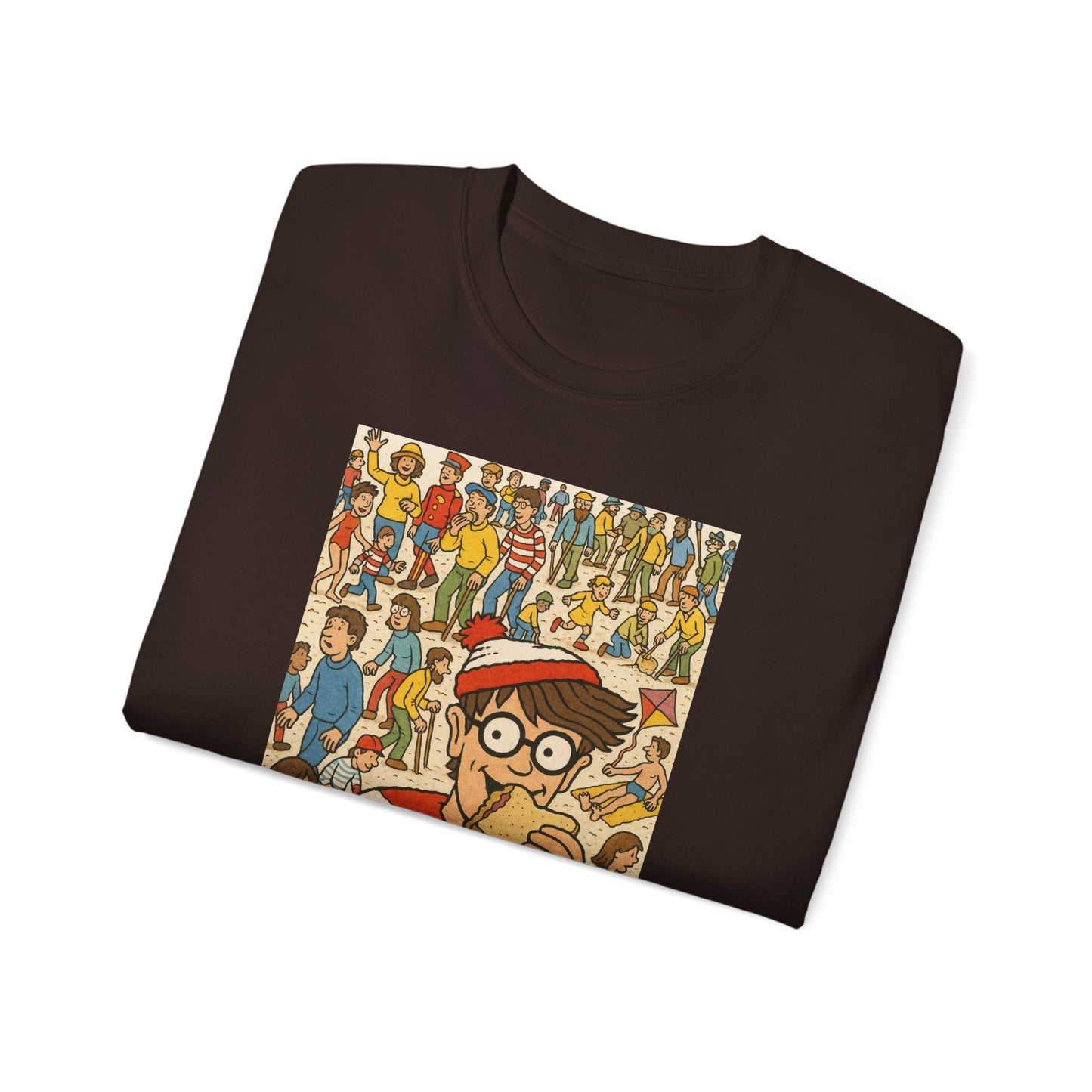 Waldo-Inspired Unisex T-Shirt, Fun Graphic Tee, Perfect for Gift Giving, Casual Wear, Ideal for Kids and Adults, Fun Party T-Shirt