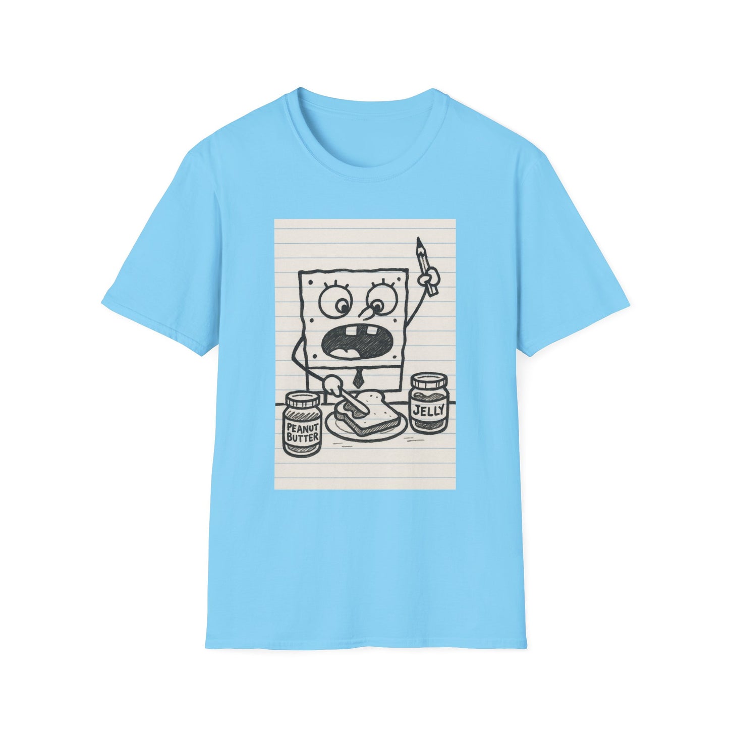 Doodle Bob Planet PB&J T-Shirt, , Cartoon Apparel, Summer Casual Wear, Youthful & Playful Fashion