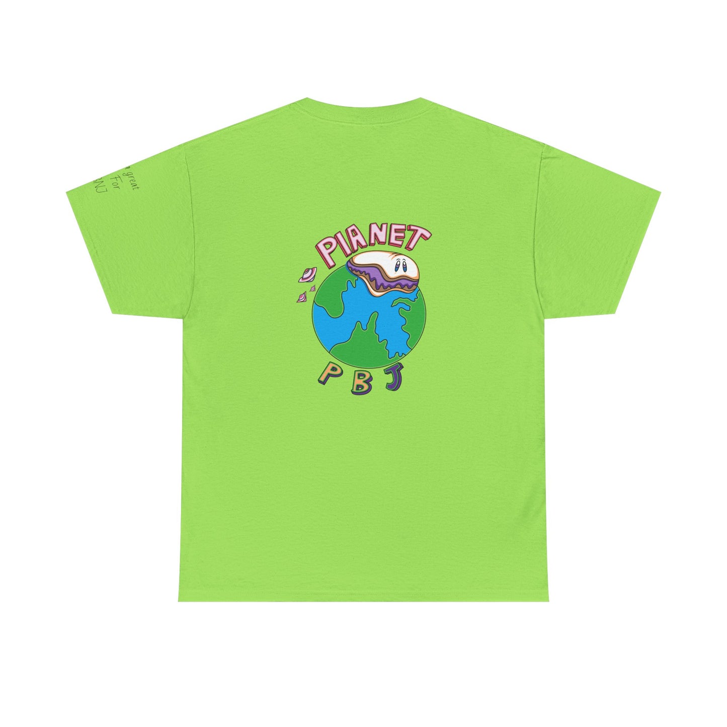 Funny Homer Simpson  Heavy Cotton Tee - 'Planet PBJ' with Cartoon Design