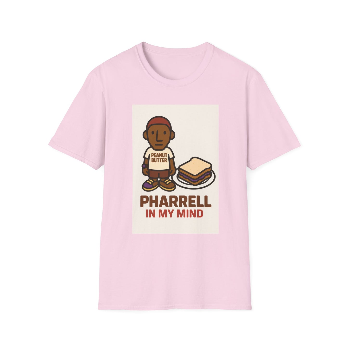 Pharrell Playful Unisex Softstyle T-Shirt with Creative Design, Fun Graphic Tee for Music Lovers, Casual Wear, Ideal Gift for Friends, Cool [...]