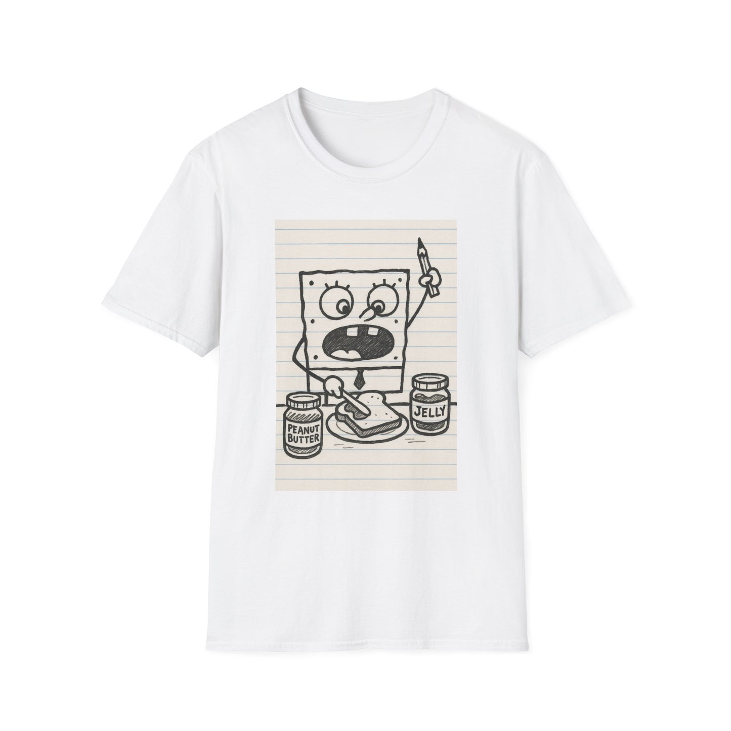 Doodle Bob Planet PB&J T-Shirt, , Cartoon Apparel, Summer Casual Wear, Youthful & Playful Fashion