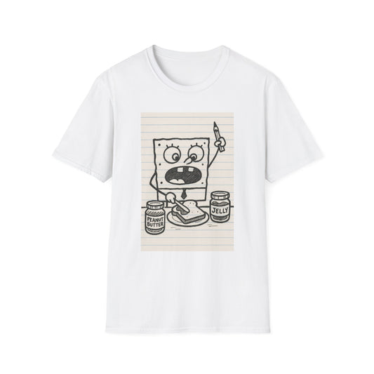 Doodle Bob Planet PB&J T-Shirt, , Cartoon Apparel, Summer Casual Wear, Youthful & Playful Fashion