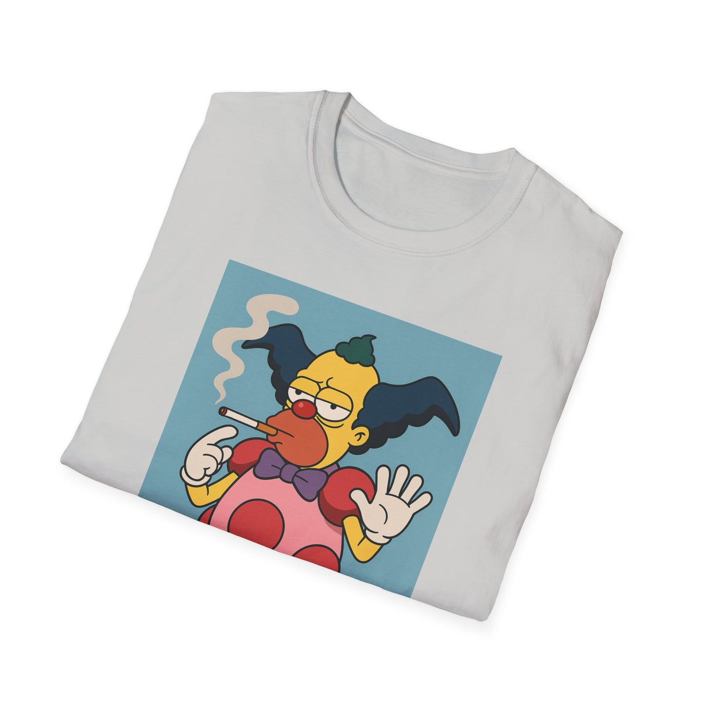 Crusty the Clown Mr Mime Funny Graphic T-Shirt for Food Lovers, Unisex Tee, Quirky Gift for Birthdays, Summer Vibes, Comic Style Design