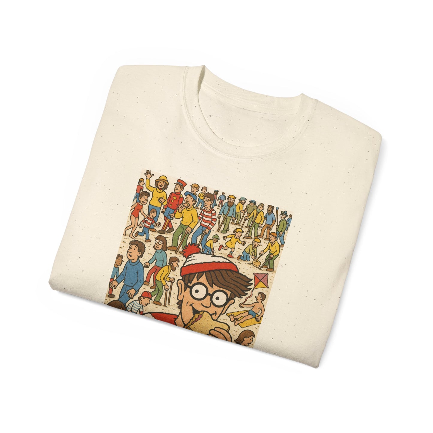 Waldo-Inspired Unisex T-Shirt, Fun Graphic Tee, Perfect for Gift Giving, Casual Wear, Ideal for Kids and Adults, Fun Party T-Shirt