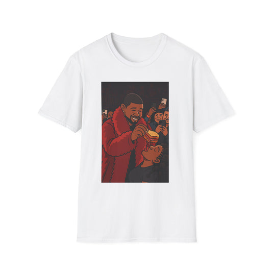 Usher Singing Fun Unisex Graphic T-Shirt, Casual Wear, Gift for Friends, Unique Art Design, Earth Day Shirt, Celebration Apparel