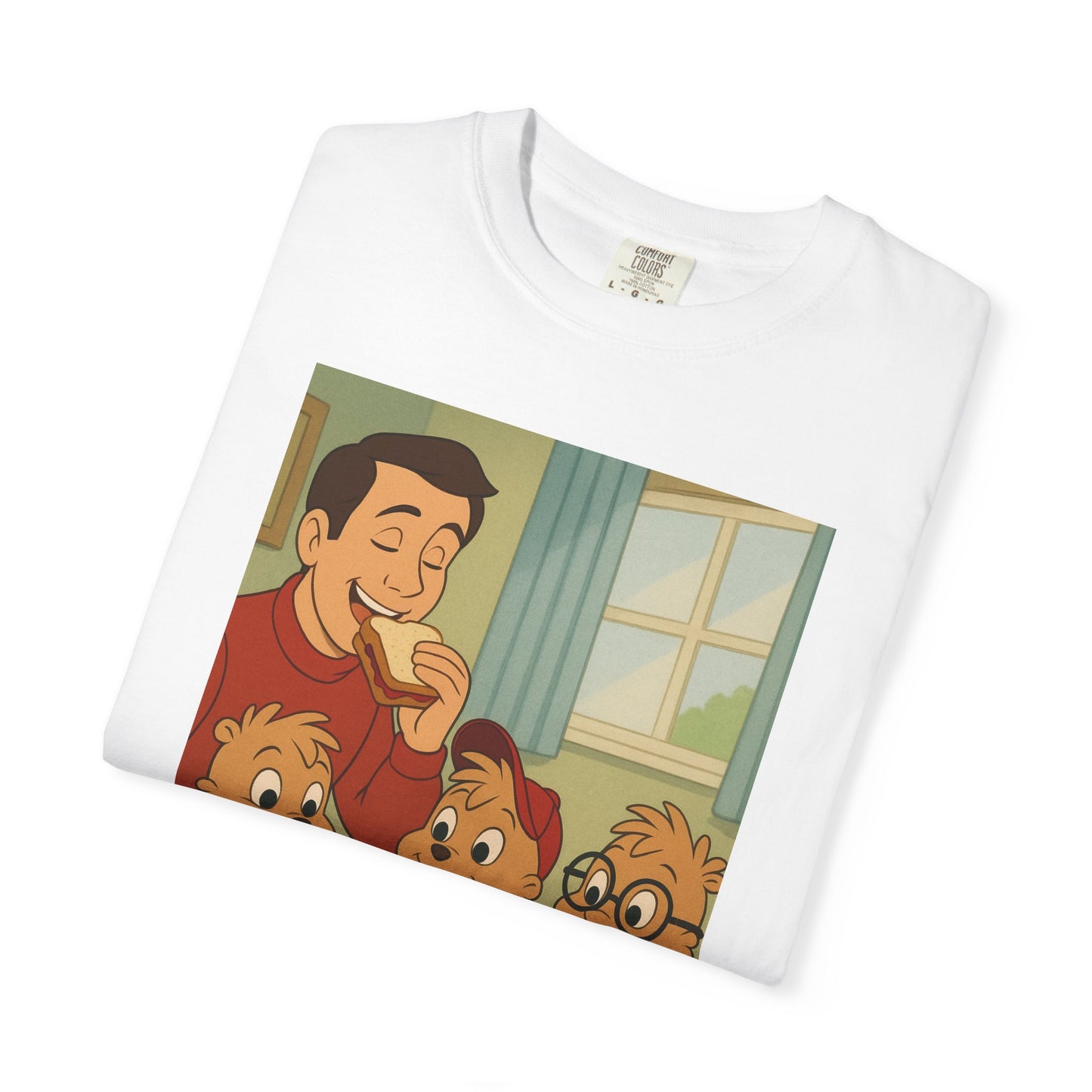 Playful Chipmunks Graphic Tee for Families, Cute Cartoon T-shirt, Kids Gift, Fun Retro Design, Unisex Casual Wear, Everyday Essentials