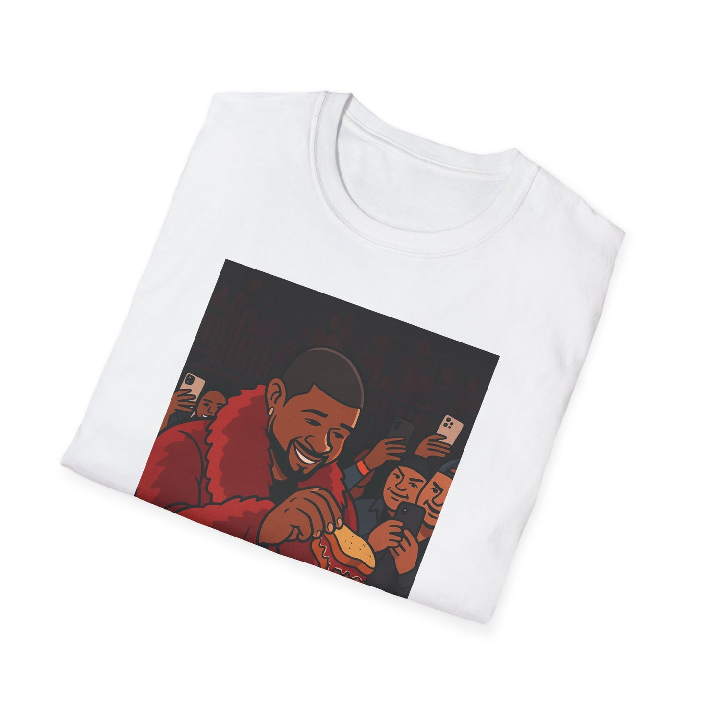 Usher Singing Fun Unisex Graphic T-Shirt, Casual Wear, Gift for Friends, Unique Art Design, Earth Day Shirt, Celebration Apparel
