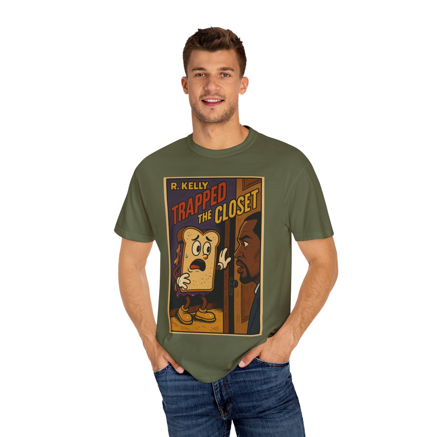 Trapped in The Closet  T-Shirt, Fun Unisex Tee for Music Lovers, Quirky Gift for Birthdays, Casual Wear, Retro Vibe
